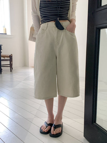 * Cotton Cationic Bermuda Shorts