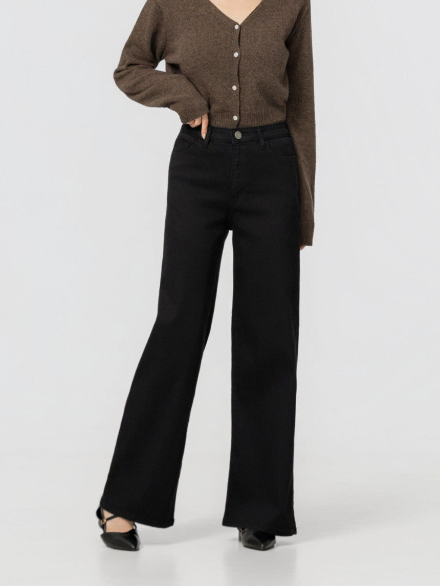 Flare Black Jeans - AdoreMeU