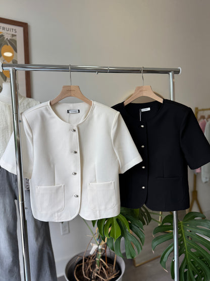 Round Collar Summer Jacket