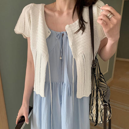 * Mist Half Cardigan