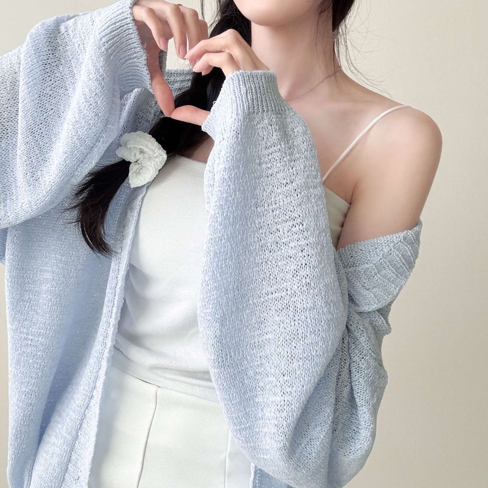 * Loose Summer Knit Cardigan