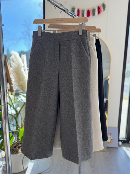 Crop Wool Pants