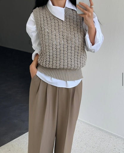 Unbalance Pintuck Shirt - AdoreMeU