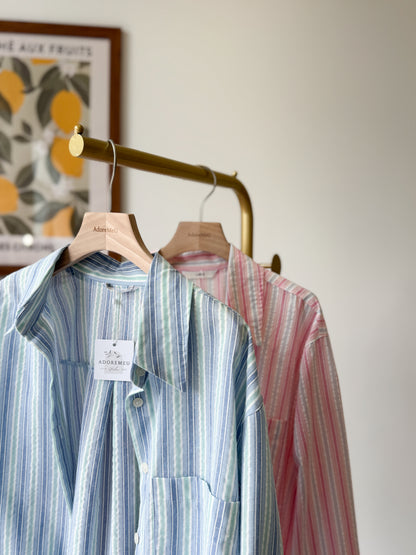 Color Stripe Shirt - AdoreMeU