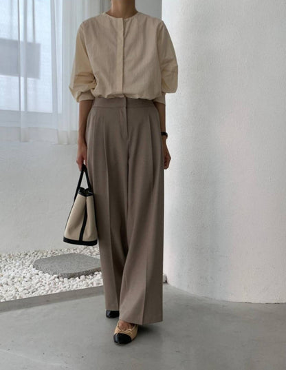 Valen Pintuck Straight Slacks(~10/31)