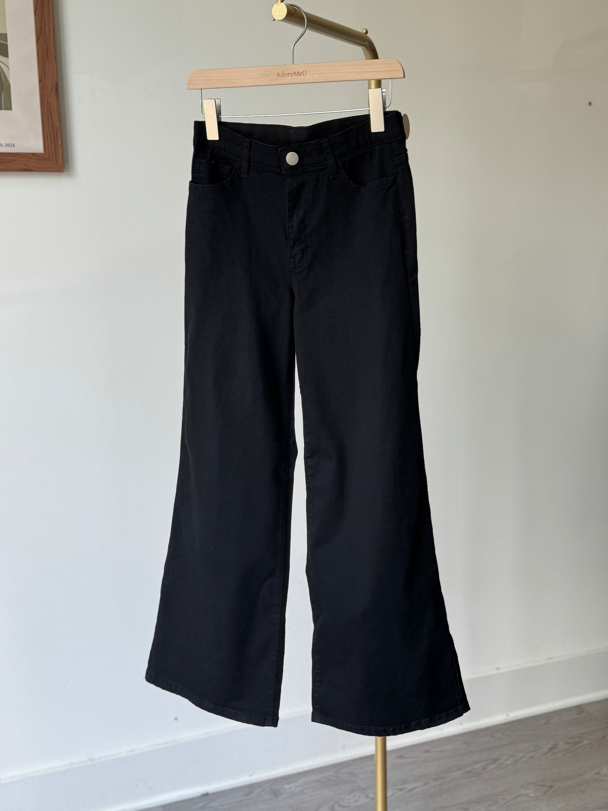 Flare Black Jeans - AdoreMeU