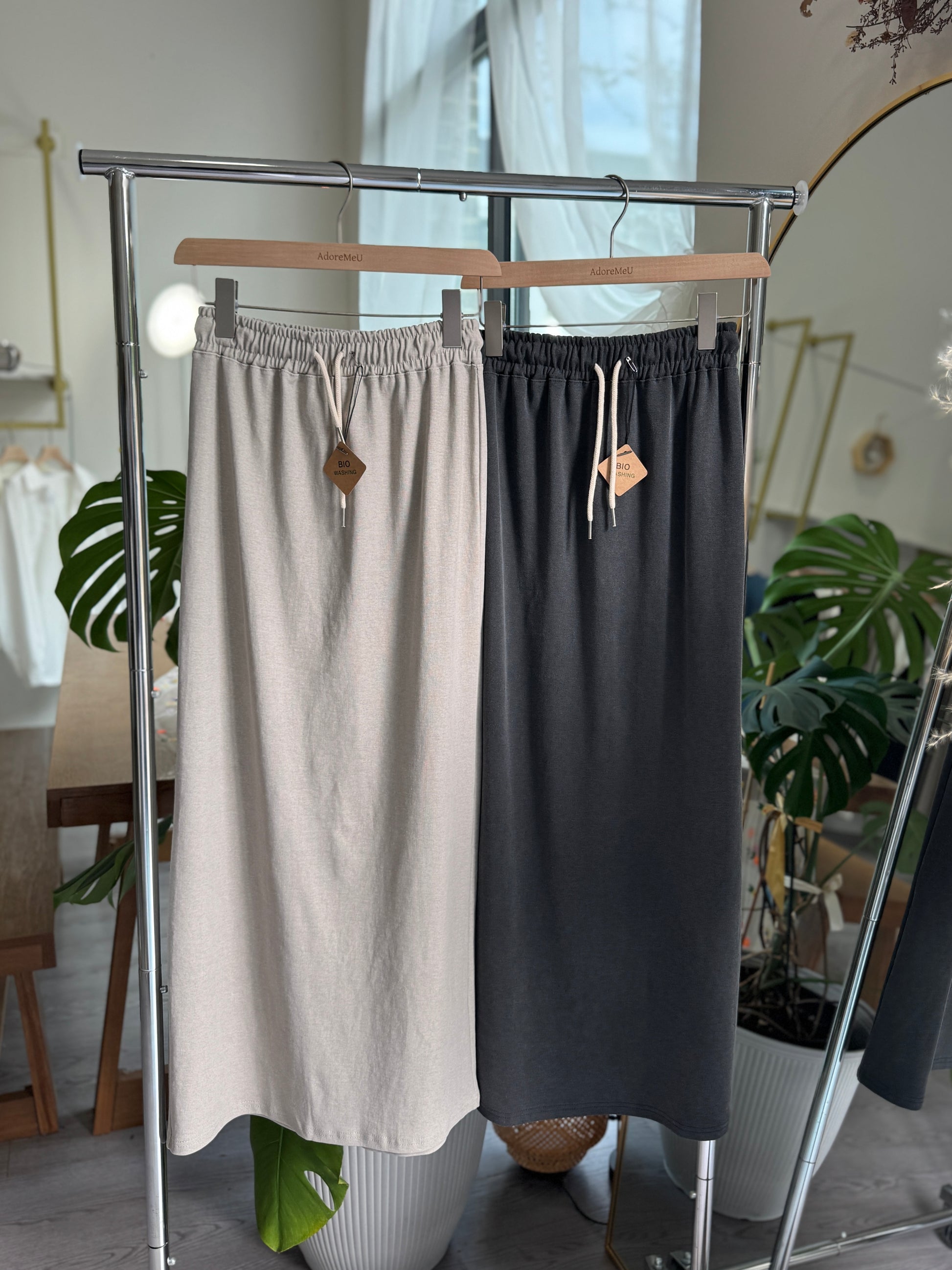 Pigment Banding Long Skirt(~9/30) - AdoreMeU