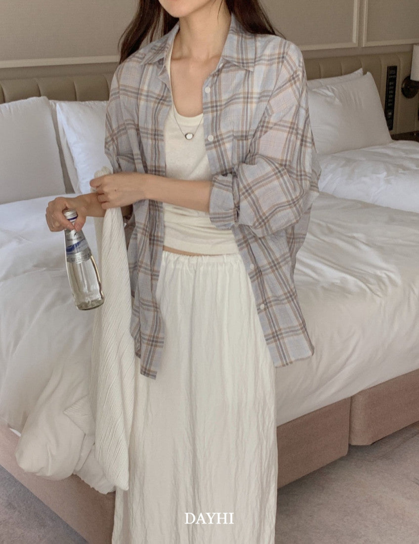 Oversized Check Shirt
