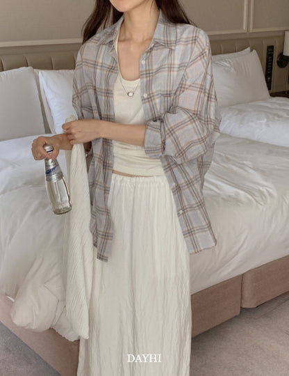 Oversized Check Shirt