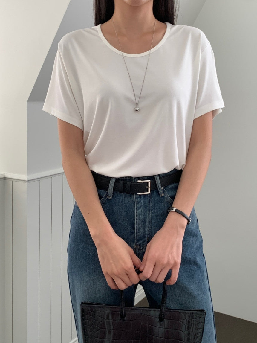 U Neck Overfit Tee