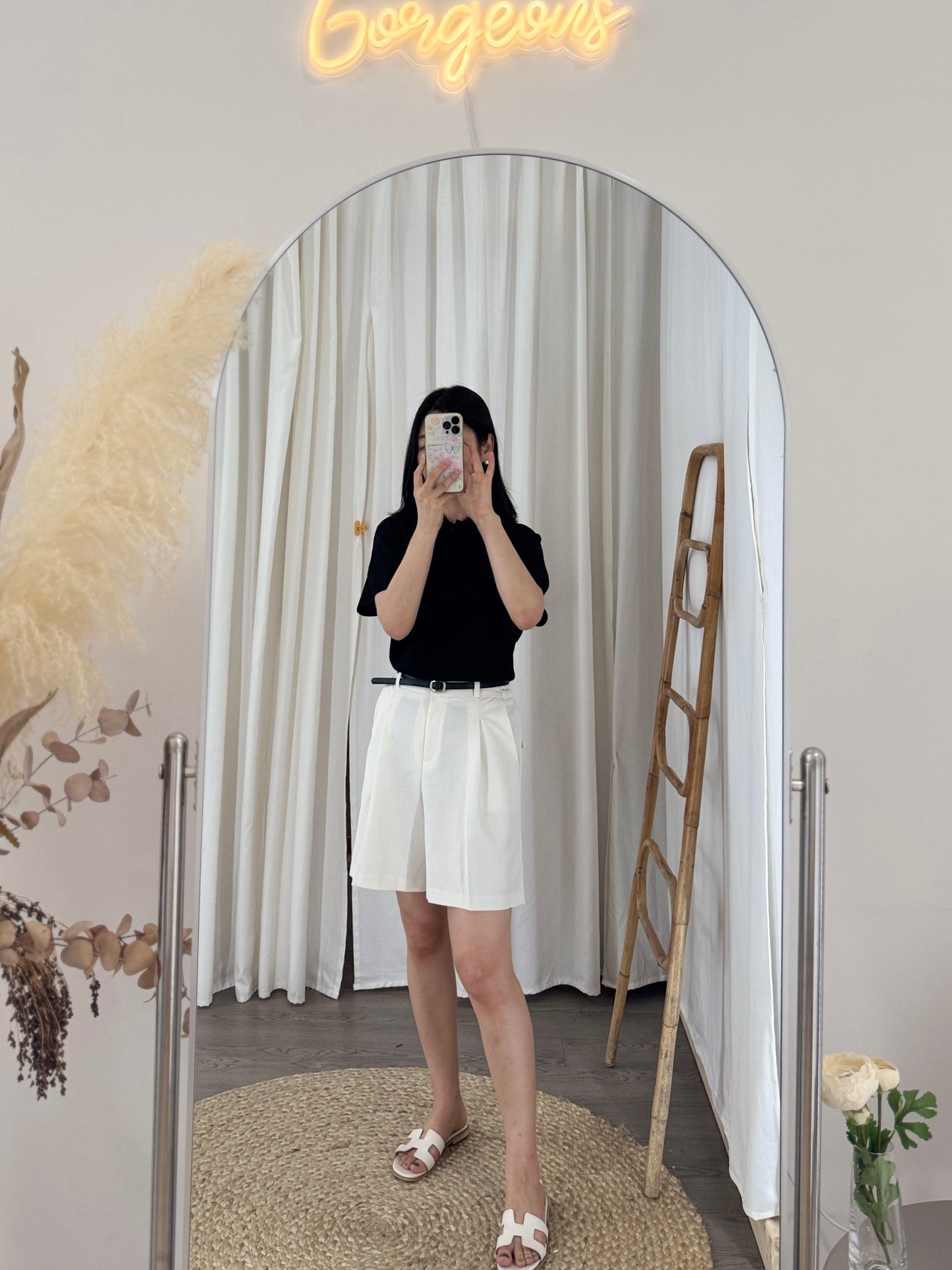 Plume Collar Knit Top (~6/4)
