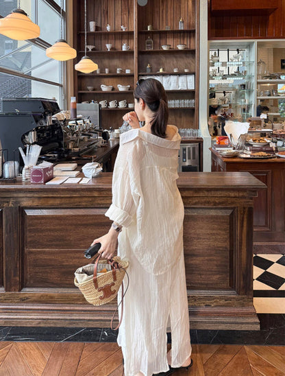 Wrinkle Shirt and Dress Set (~7/2)
