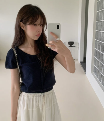 * From Ribbon Short Sleeve Knit