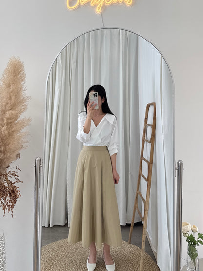 Pintuck A line Skirt