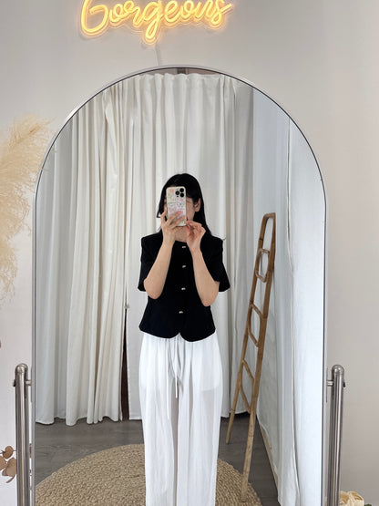 Round Collar Summer Jacket