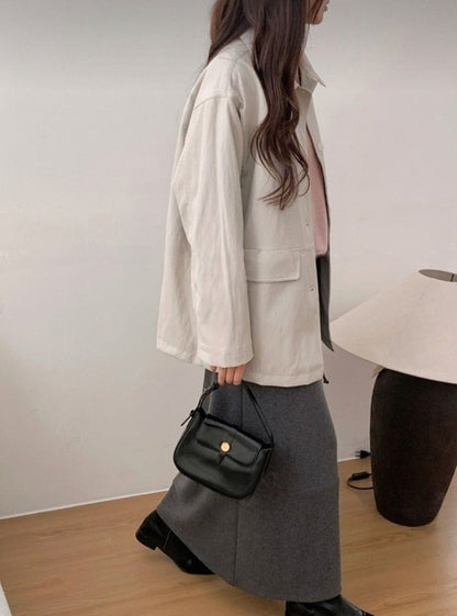 *Minimal Daily Leather Jacket