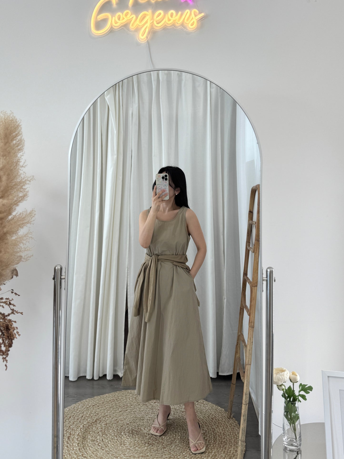 Dress and V neck Cardigan Set(~3/21)