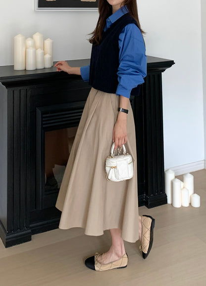 Terry Pintuck Banding Skirt(~9/30) - AdoreMeU