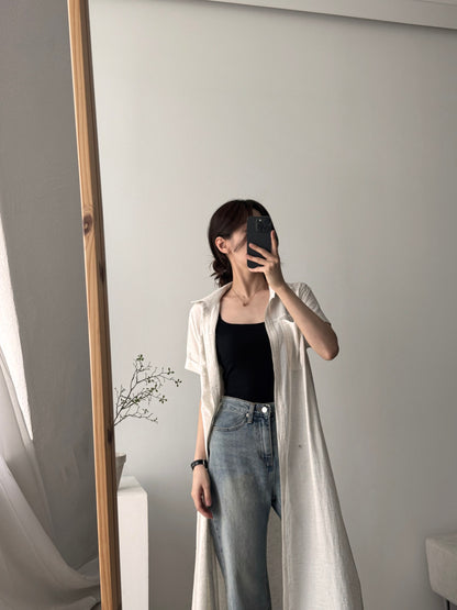 * Linen Pocket Dress