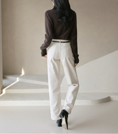 Semi Wide Corduroy Pants