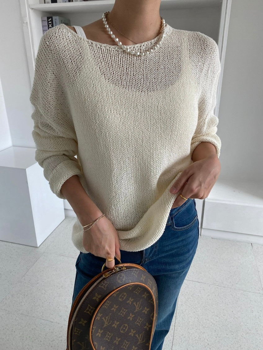 Sweet Boat Neck Knit (~9/5)