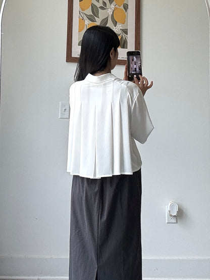 Madeline Pleated Blouse - AdoreMeU