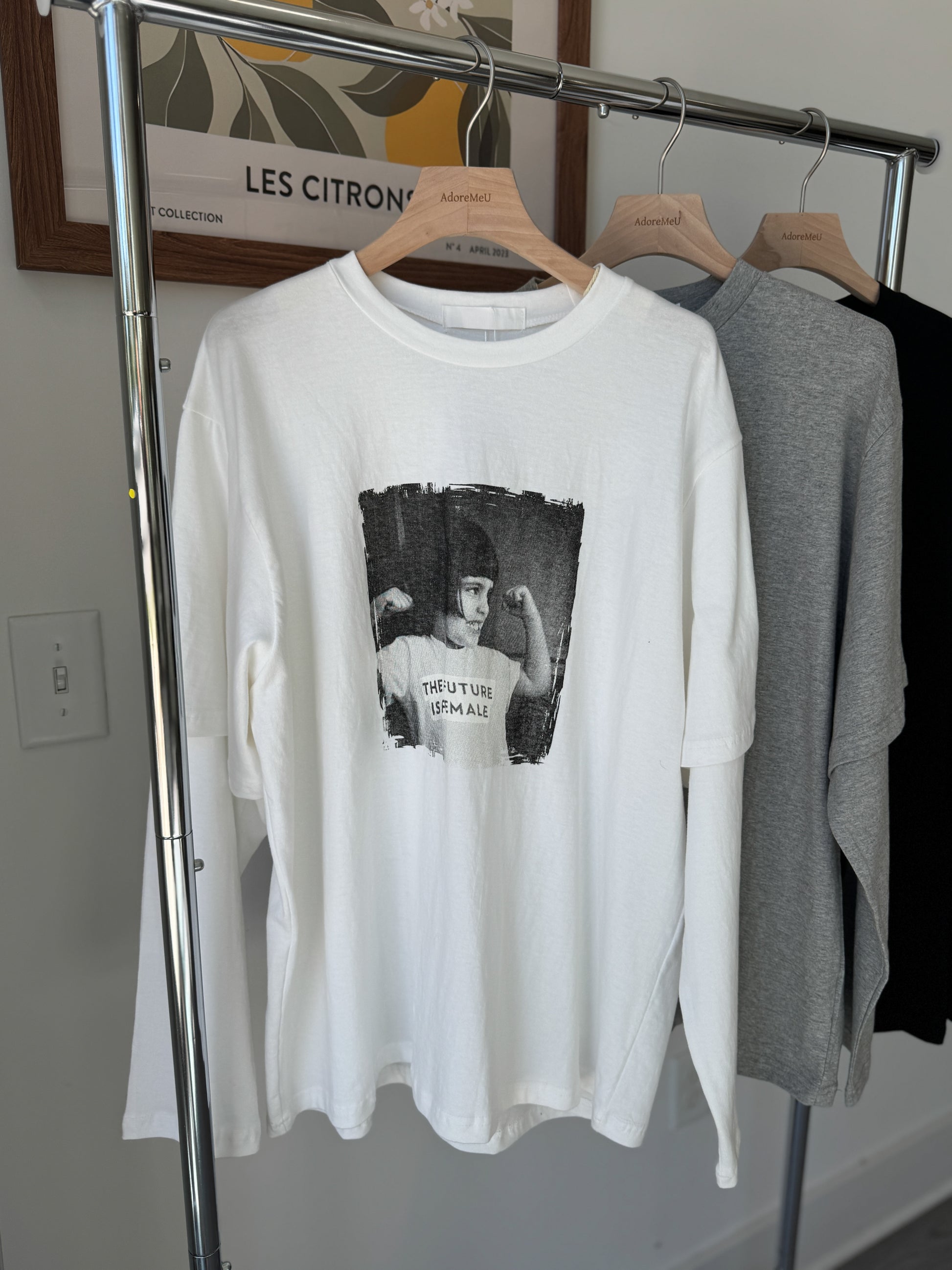 Layered Graphic Tee - AdoreMeU