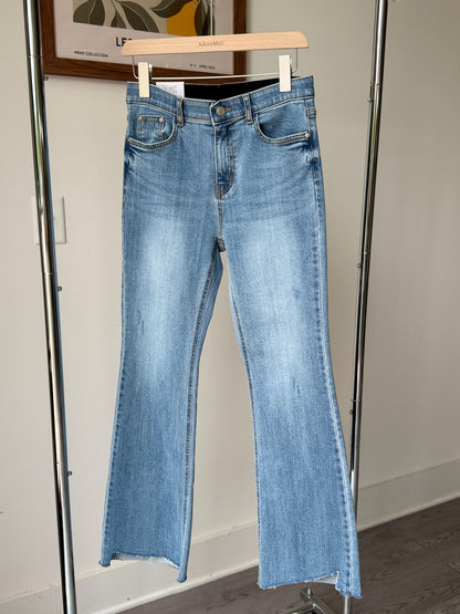 Unbalance Bootscut Denim - AdoreMeU