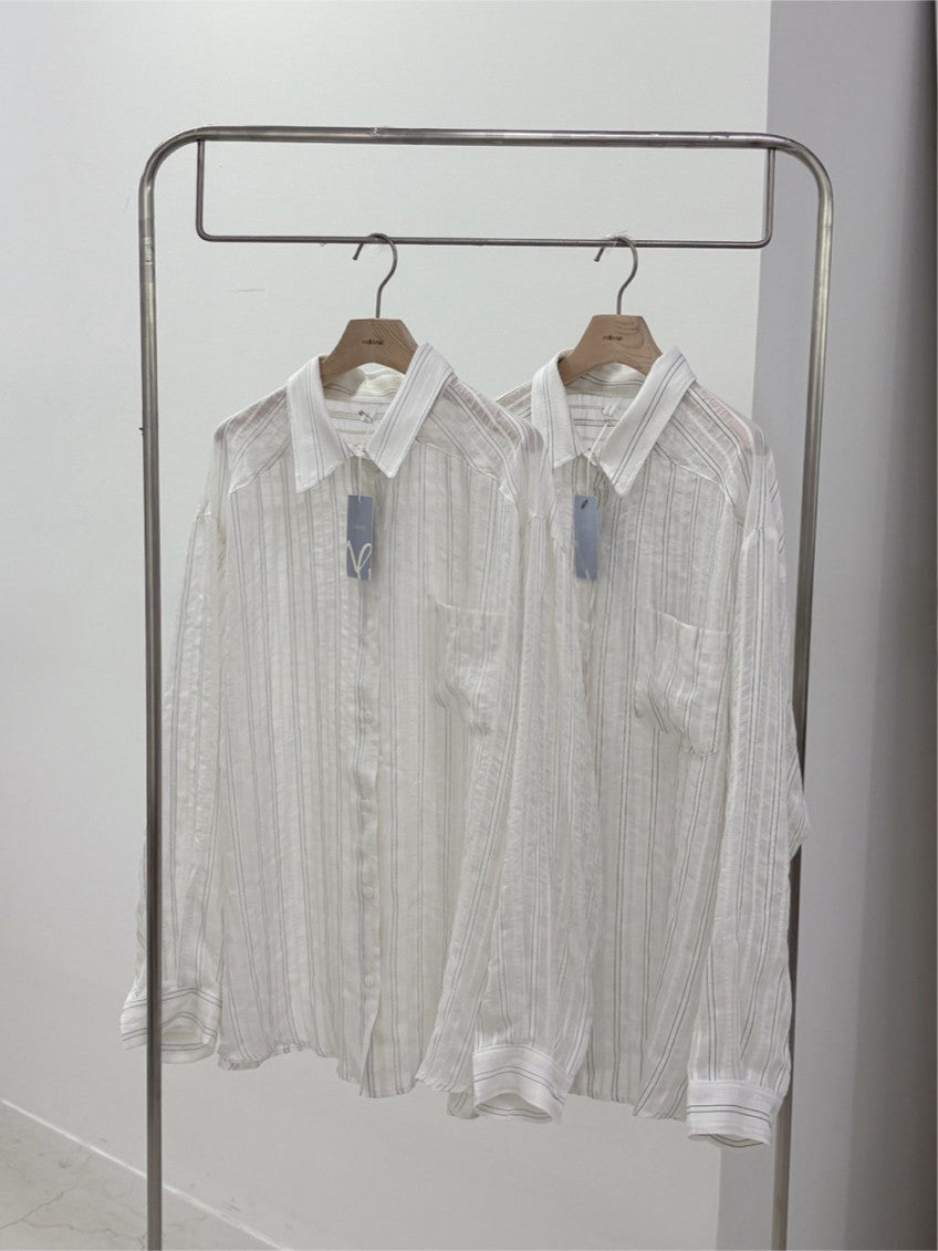 *Lightweight Stripe Summer Shirt