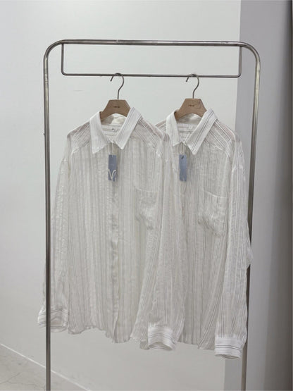 *Lightweight Stripe Summer Shirt