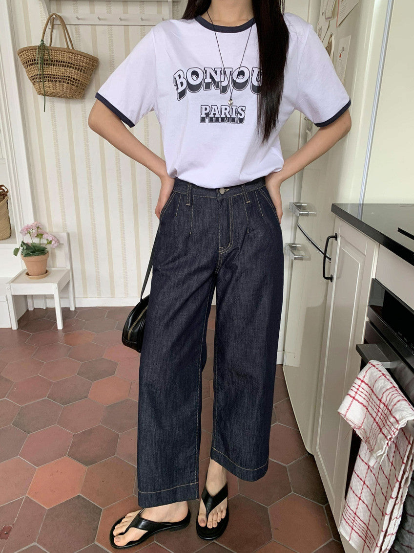 * Non-Fade Raw Denim Jeans