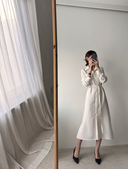 * Shirt Collar Dress