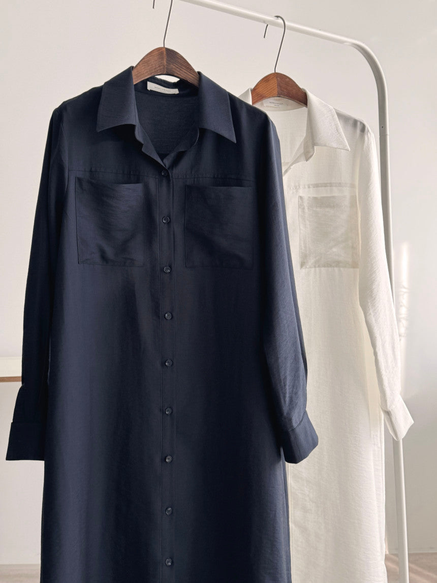 * Shirt Collar Dress