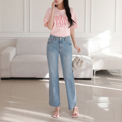 *Light Wash Denim Pants