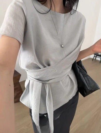 * Sie Wrap Blouse