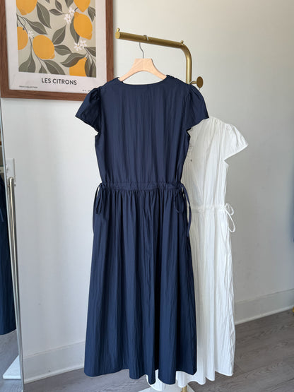 Ribbon Vneck Dress - AdoreMeU