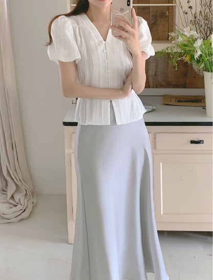 *Pastel Satin Mermaid Skirt