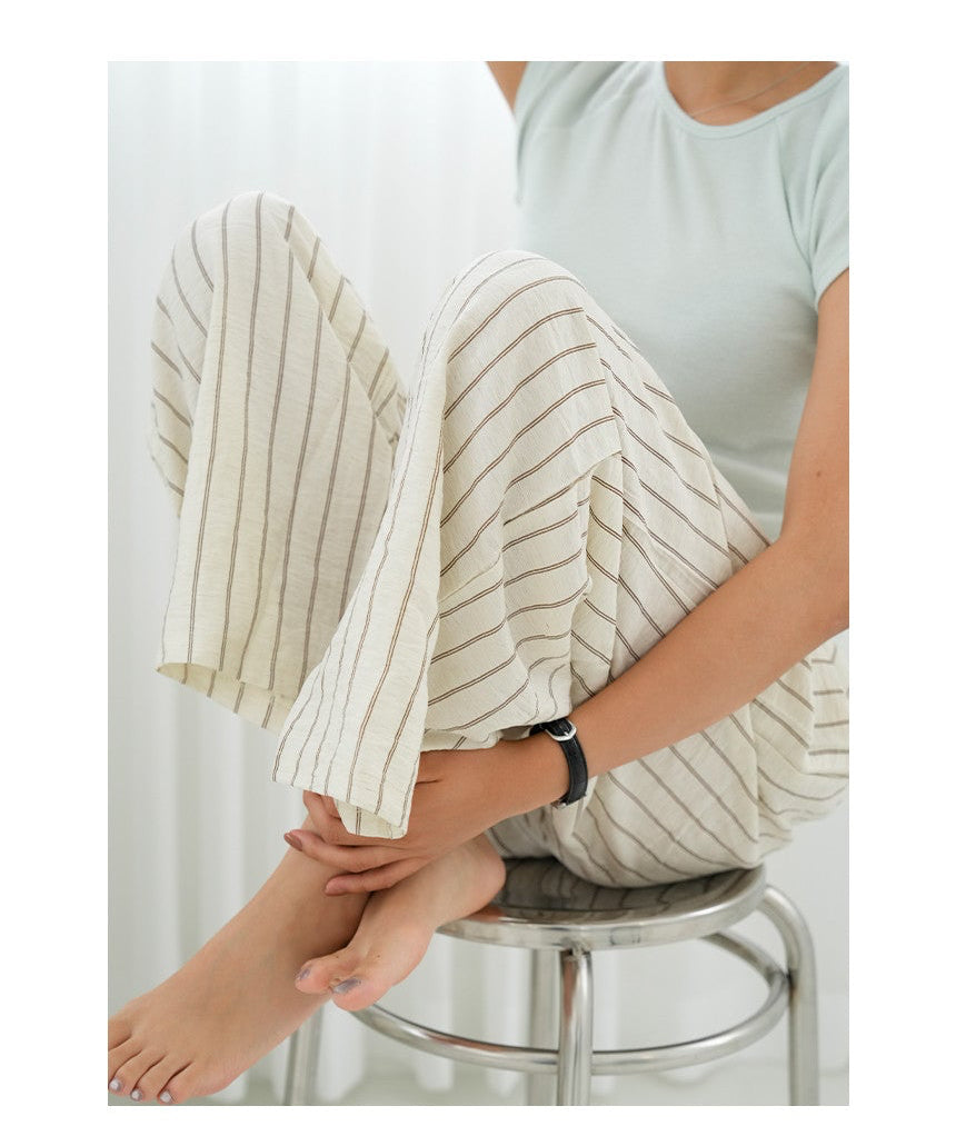 *Stripe Wide Lounge Pants