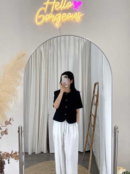Round Collar Summer Jacket