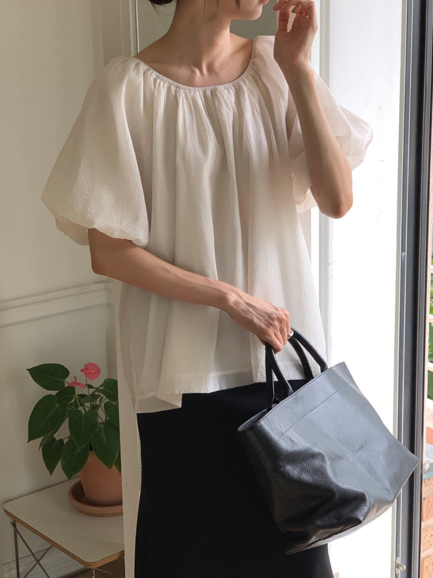 * Floral Ribbon Blouse