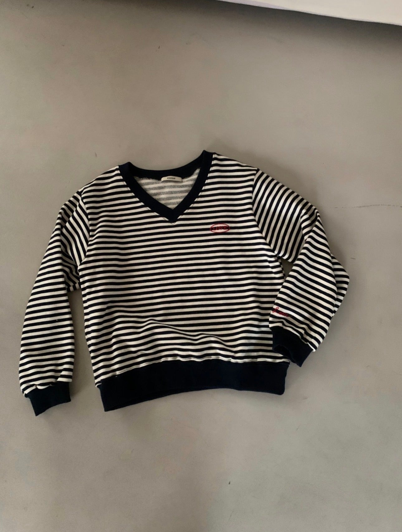*Stripe V-neck MTM