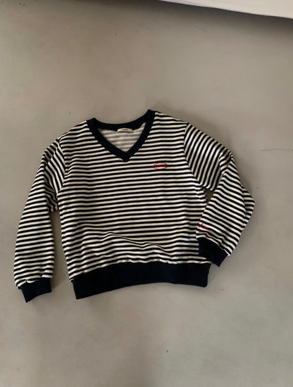 *Stripe V-neck MTM