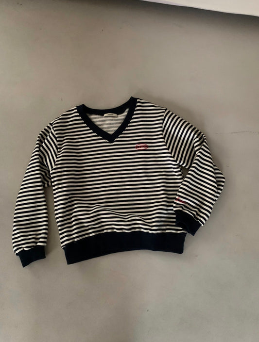 *Stripe V-neck MTM