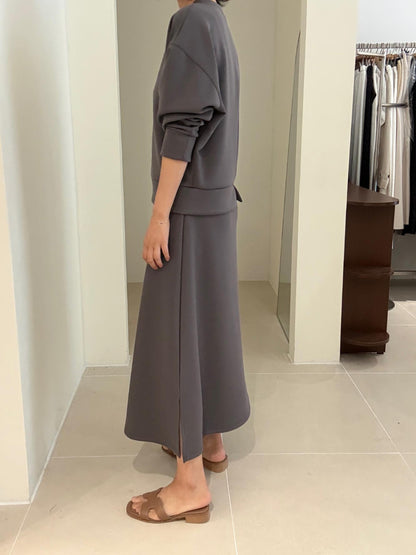 Sweatshirt & Long Skirt Set(~10/1)