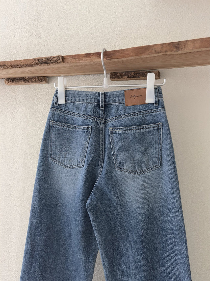 * Premium Straight-Leg Denim