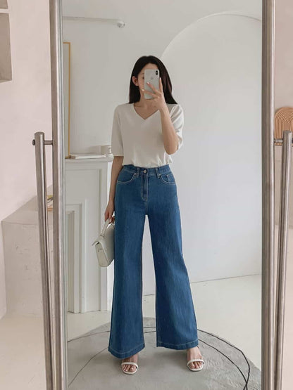Lemon Summer Straight Jeans(~6/22)