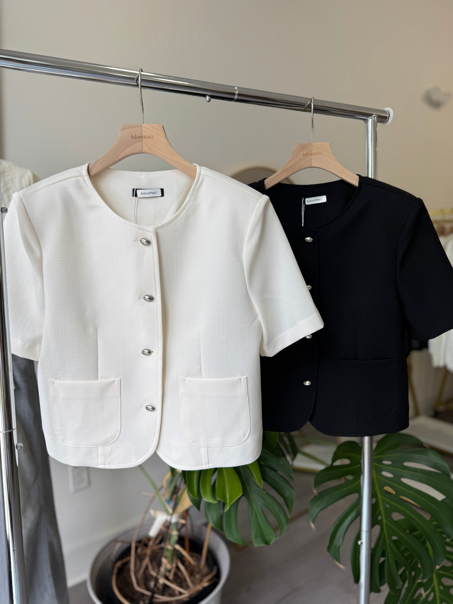 Round Collar Summer Jacket