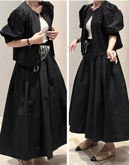 Pra Maxi Pleated Skirt (~8/2)