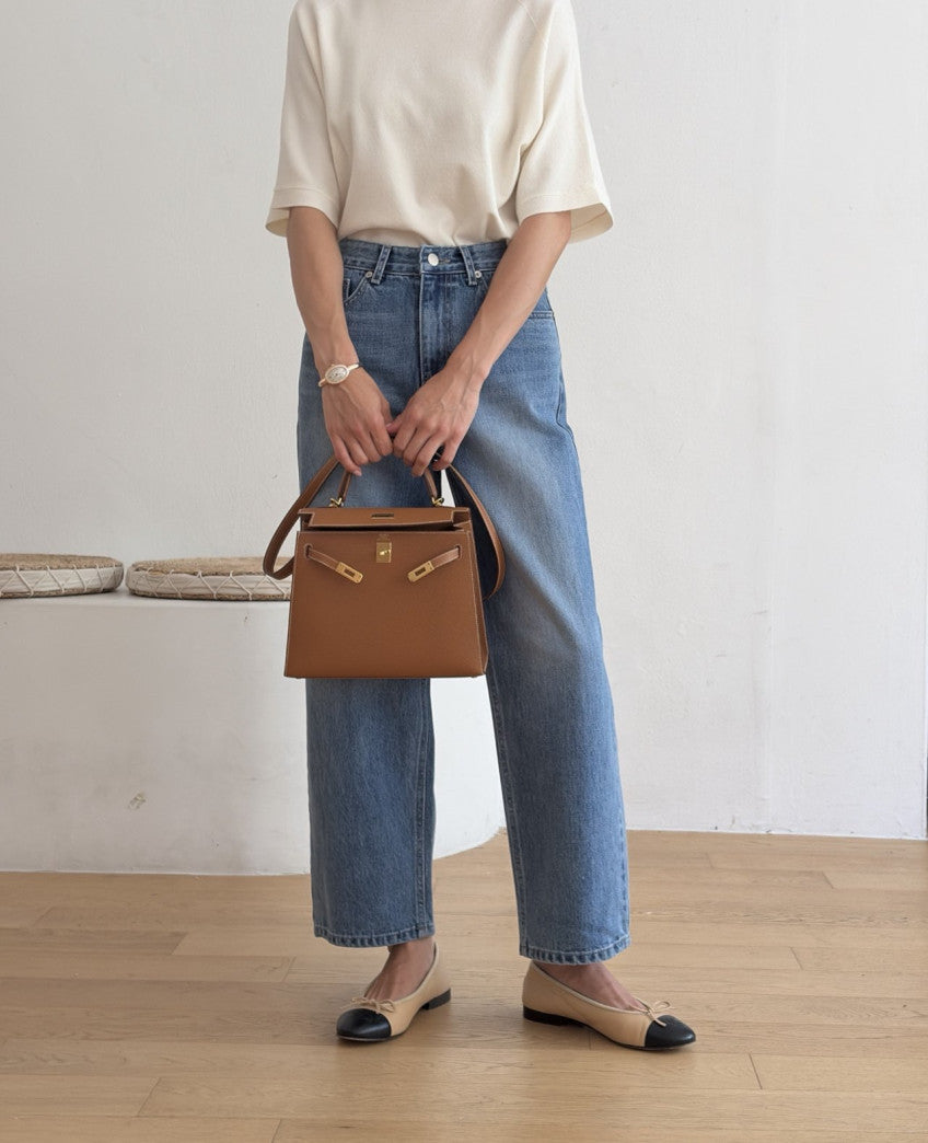 * Premium Straight-Leg Denim