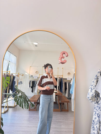 Stripe Collar Summer Knit(~7/9)
